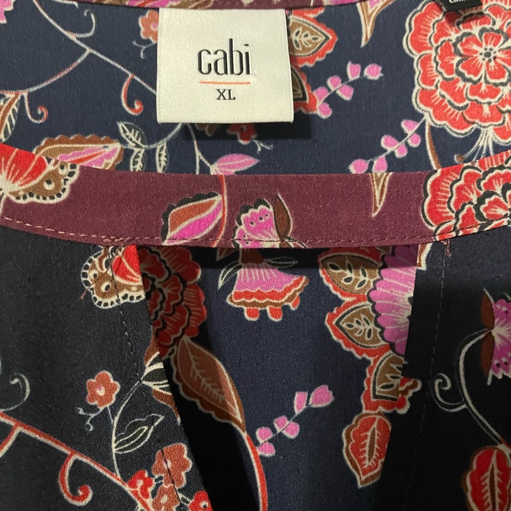 Cabi #3675 XL Festive Fall Floral Maxi Dress